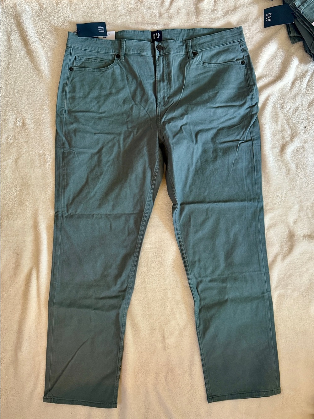 GAP Men's Slim Straight Jeans in Slate Teal